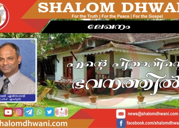 ലേഖനം | എന്റെ പിതാവിന്റെ ഭവനത്തിൽ | ജോൺ എൽസദായ്